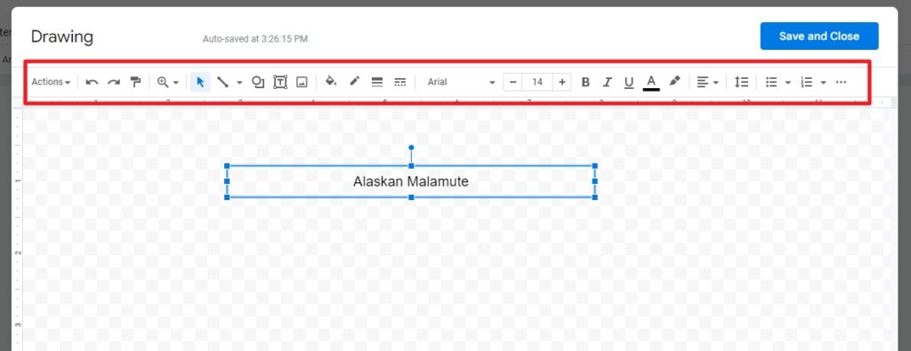 edit text How to Caption an Image in Google Docs Using 'Drawing'