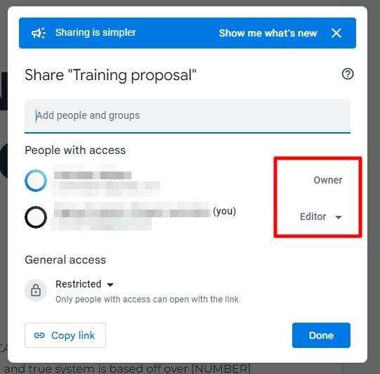 editor owner How to Change Document Ownership on Google Docs