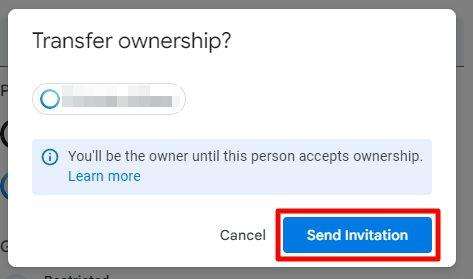 send invitation How to Change Document Ownership on Google Docs