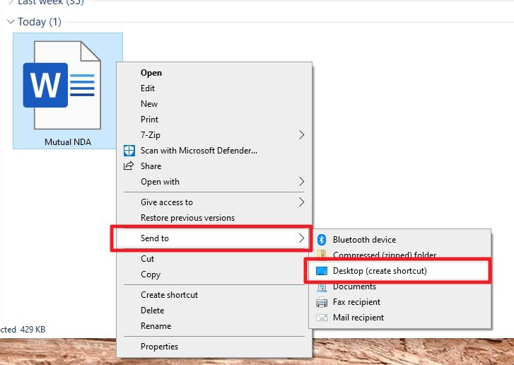 create shortcut 1 How to Put a Google Docs Document on Your Desktop