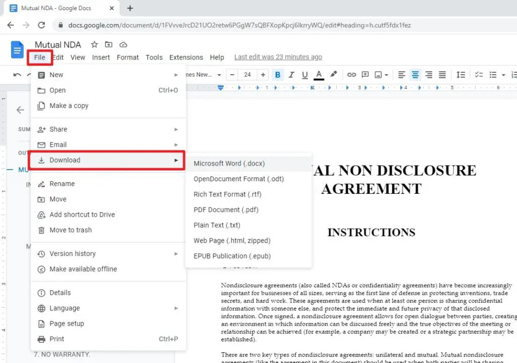 download ms word How to Put a Google Docs Document on Your Desktop
