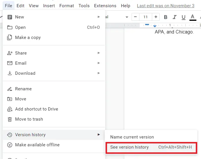 01 How to See the Change History on Your Google Docs File