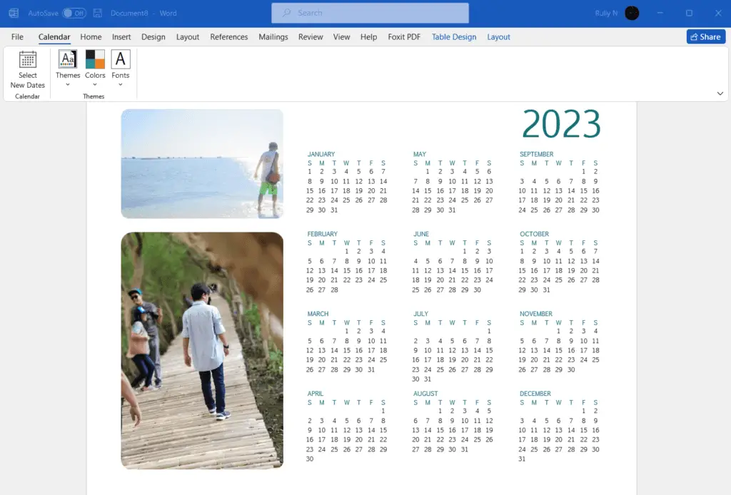 dcover How to Create a Calender in Microsoft Word 2021 Using Templates