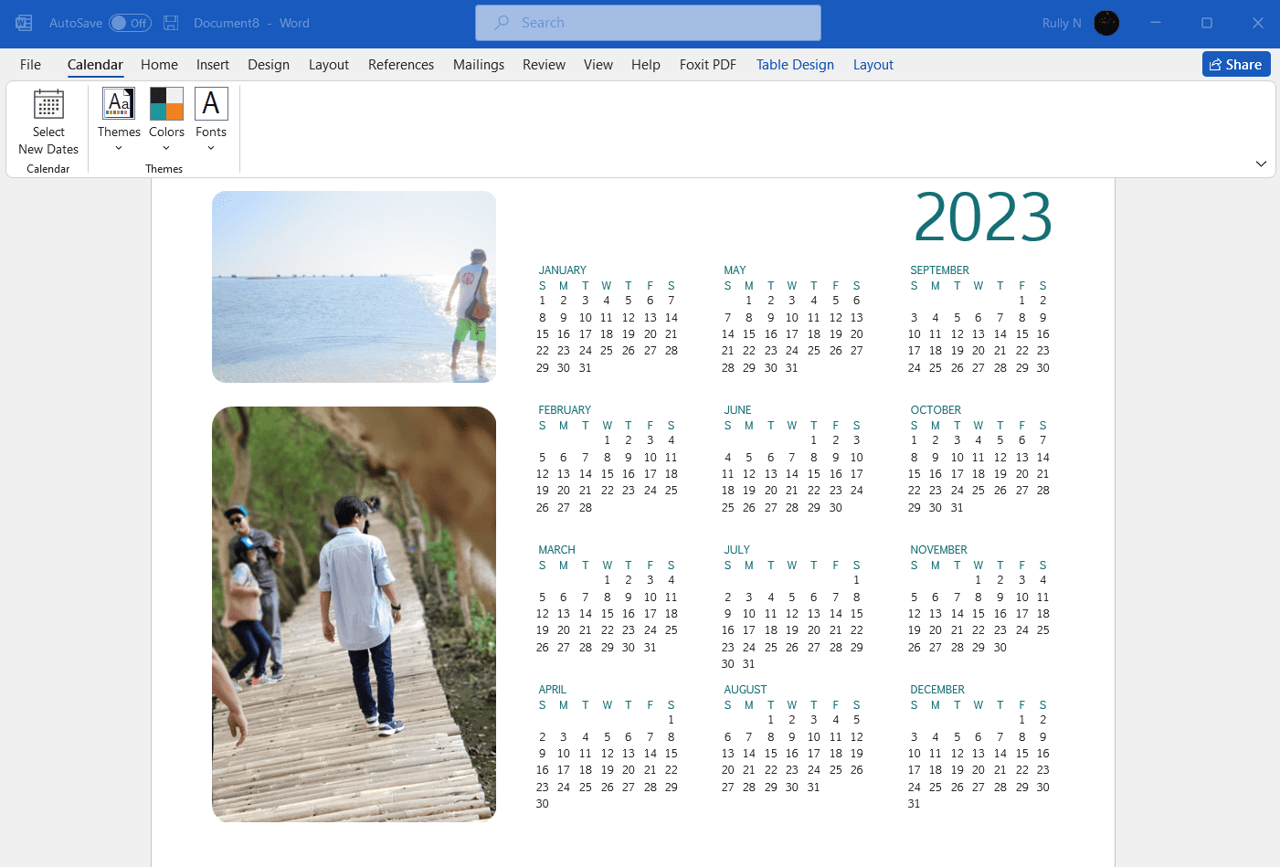 How to Create a Calender in Microsoft Word 2021 Using Templates Vegadocs