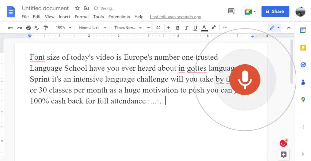 How to Use Voice Typing in Google Docs