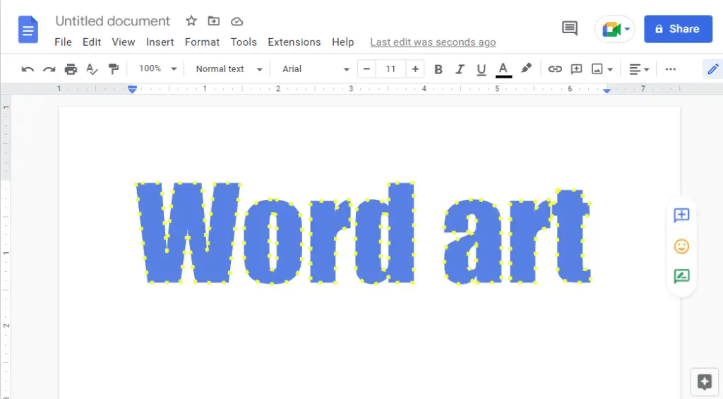 gcover How to Do Word Art on Google Docs