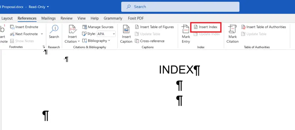 h5 How to Make Index in Microsoft Word, Fast!