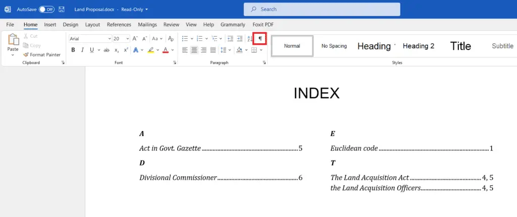 h7 How to Make Index in Microsoft Word, Fast!