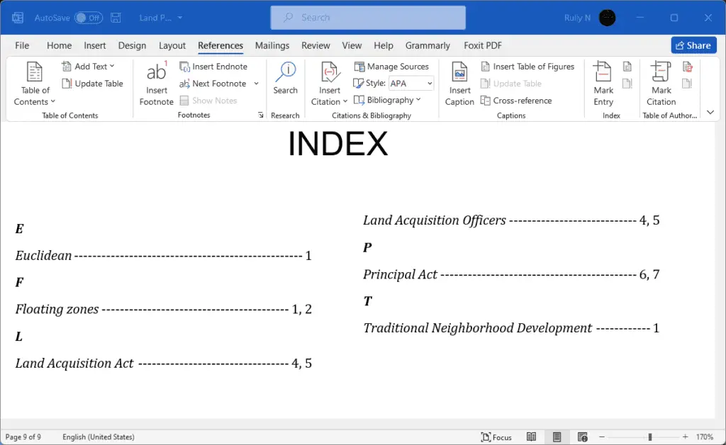 hcover How to Make Index in Microsoft Word, Fast!