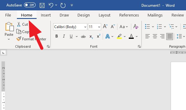 home How to Clear Text Formatting in Word Document