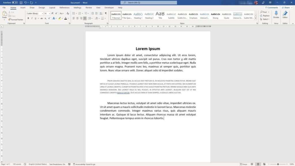 word 1 How to Clear Text Formatting in Word Document