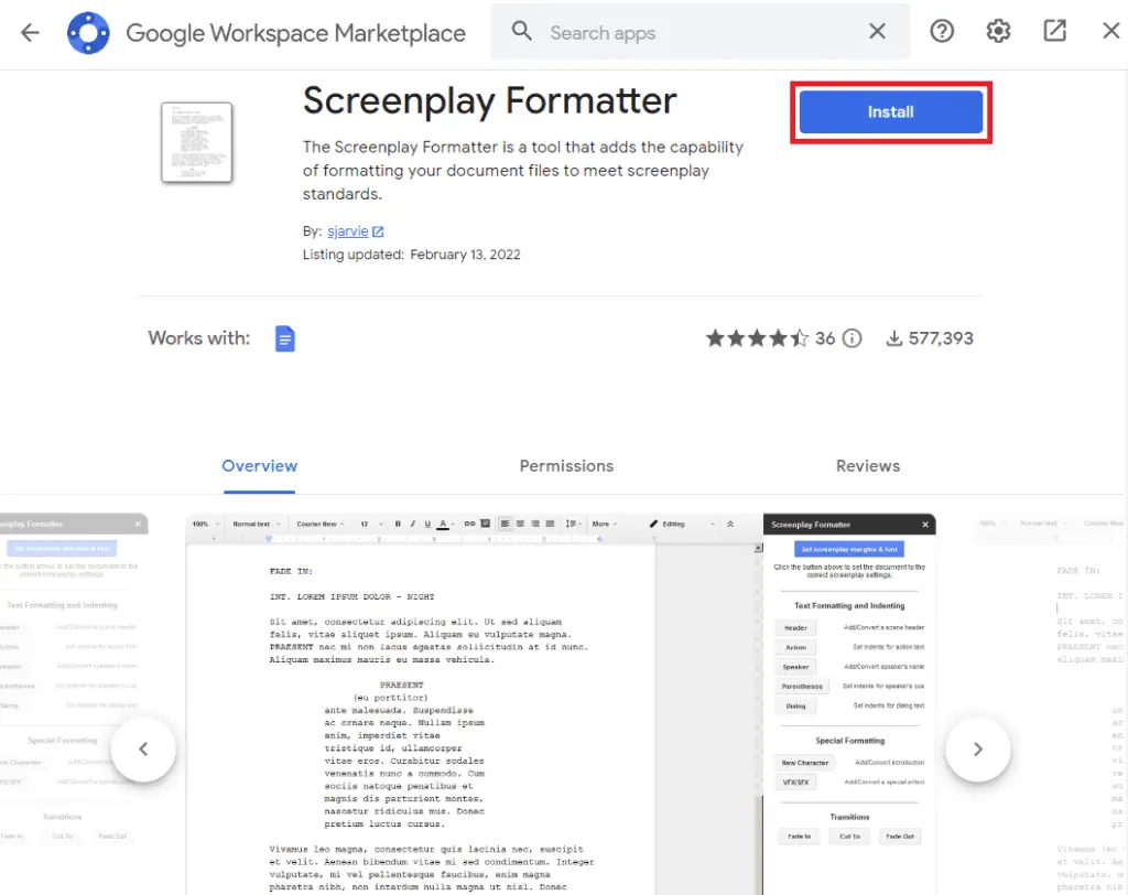 a1 How to Do Movie Screenplay Formatting in Google Docs