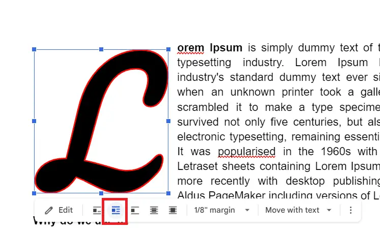 e7 How to Add Drop Cap to a Paragraph in Google Docs