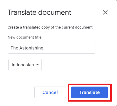 r2 How to Translate Document in Google Docs