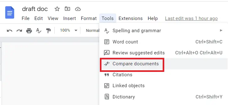 u1 How to Compare Two Documents in Google Docs