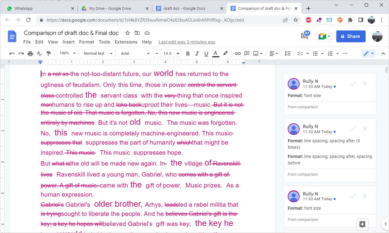 u6 How to Compare Two Documents in Google Docs