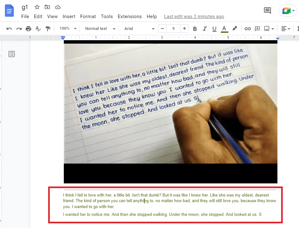 g6 How to Extract Text From Image in Google Docs