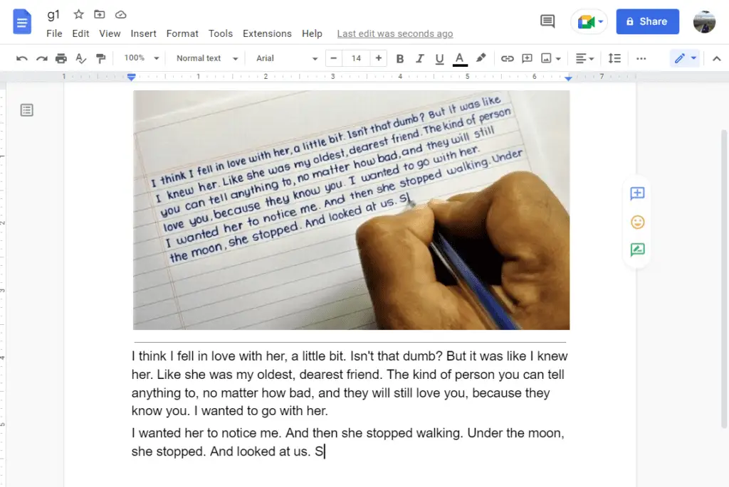 gcover How to Extract Text From Image in Google Docs