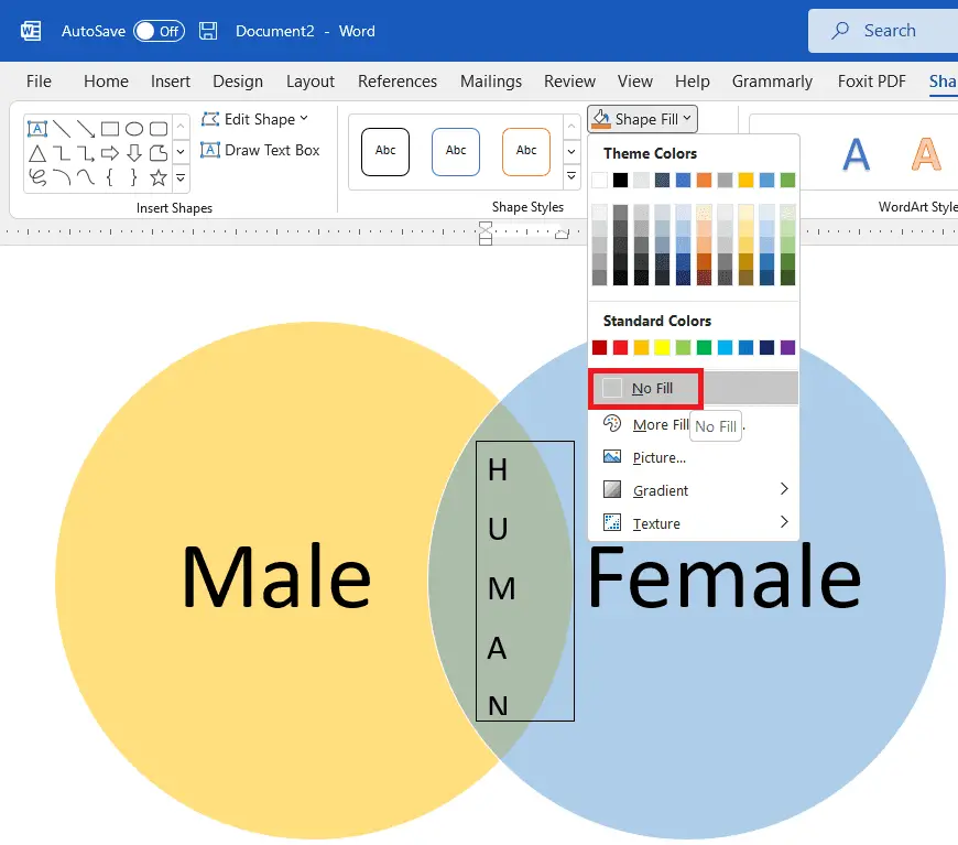 i7 How to Create and Design Venn Diagrams in Microsoft Word