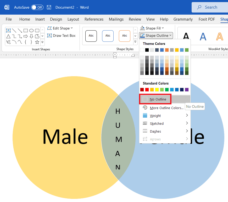 i8 How to Create and Design Venn Diagrams in Microsoft Word