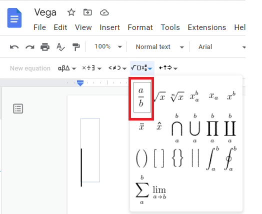 k12 3 Ways to Type Uncommon Fractions in Google Docs