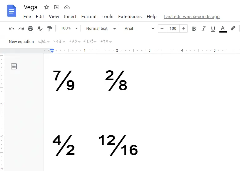 kcov 3 Ways to Type Uncommon Fractions in Google Docs