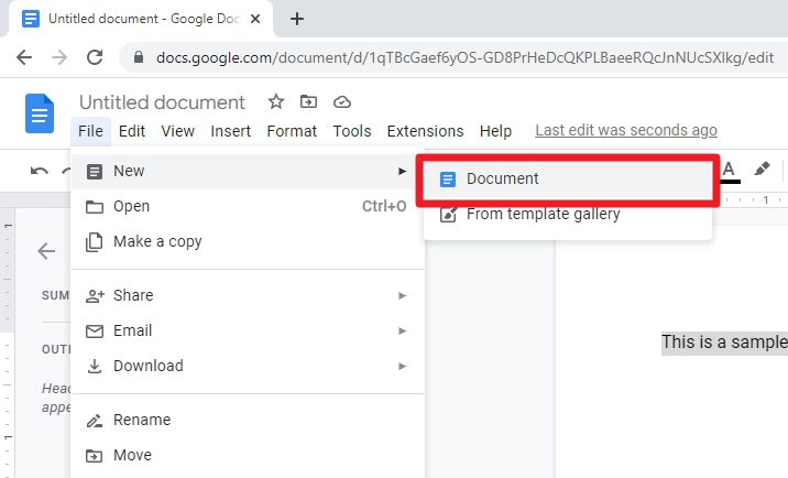new document How to Change Default Paragraph Font in Google Docs‍