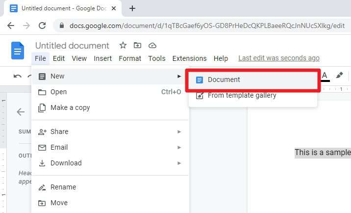 new document How to Change Default Paragraph Font in Google Docs‍