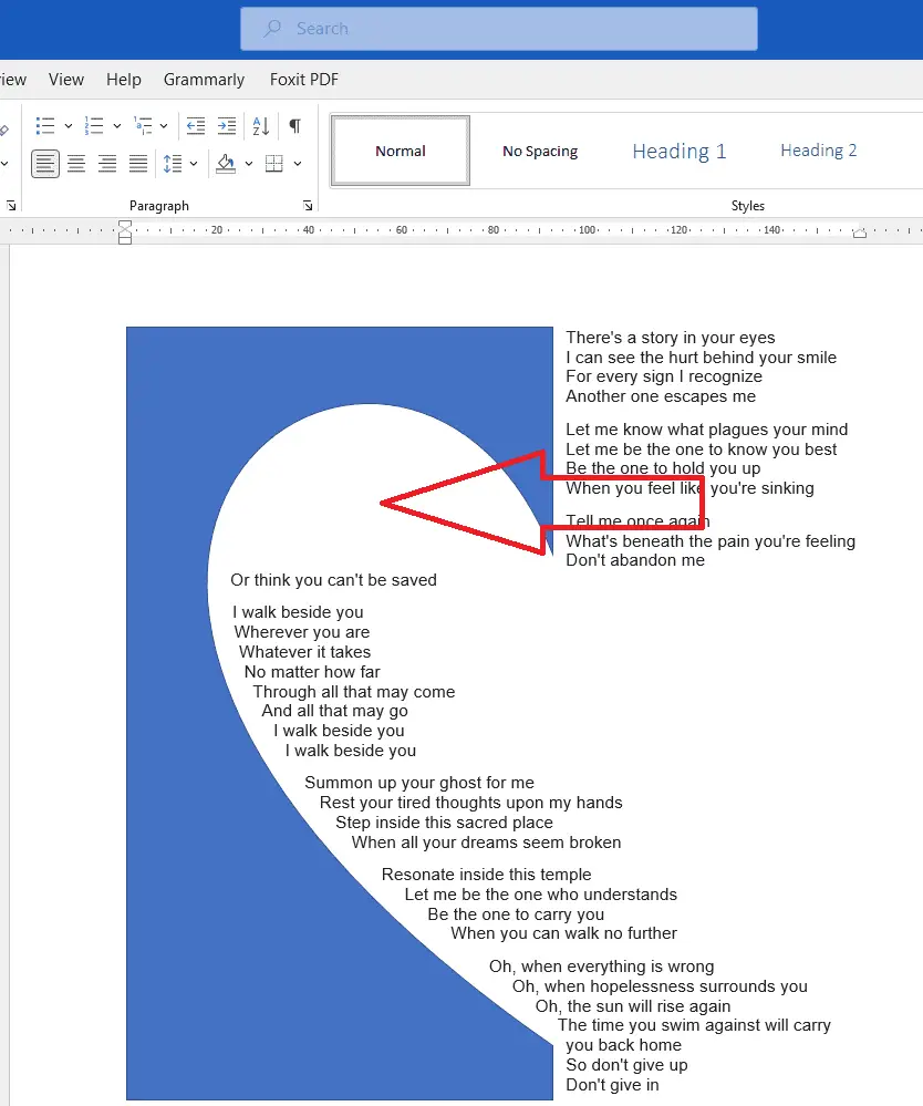 p11 How to Use Microsoft Word to Write Shape Poem