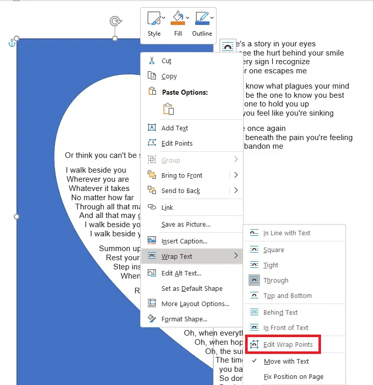 p12 How to Use Microsoft Word to Write Shape Poem