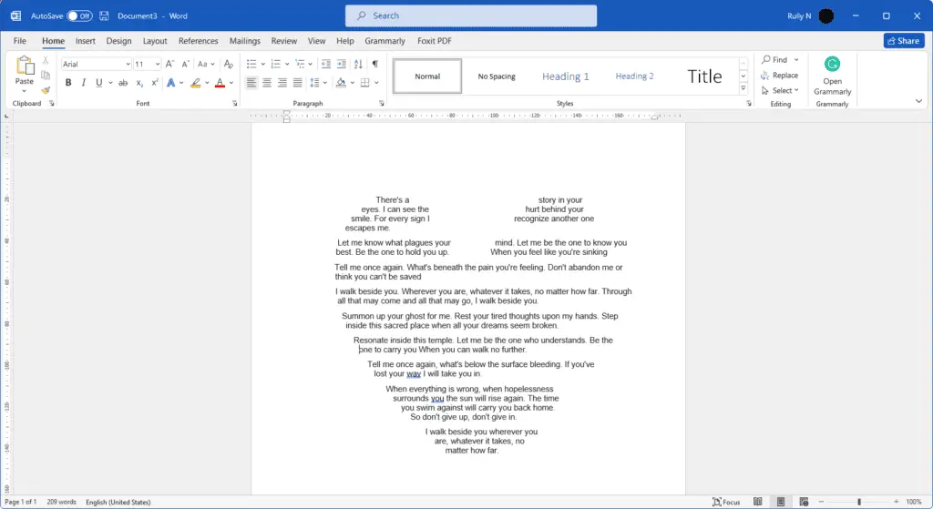 pcov How to Use Microsoft Word to Write Shape Poem