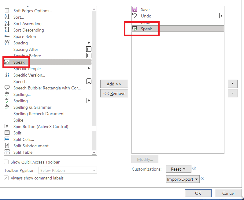 r6 How to Use Read Aloud and Speak Feature in Microsoft Word