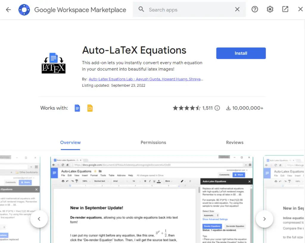 How to Incorporate LaTeX into Google Docs Vegadocs