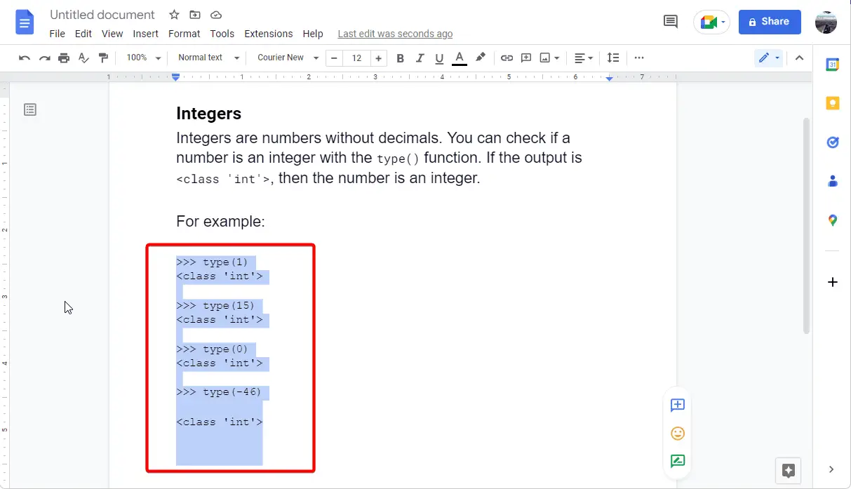 z2 How to Highlight Code Snippets in Google Docs