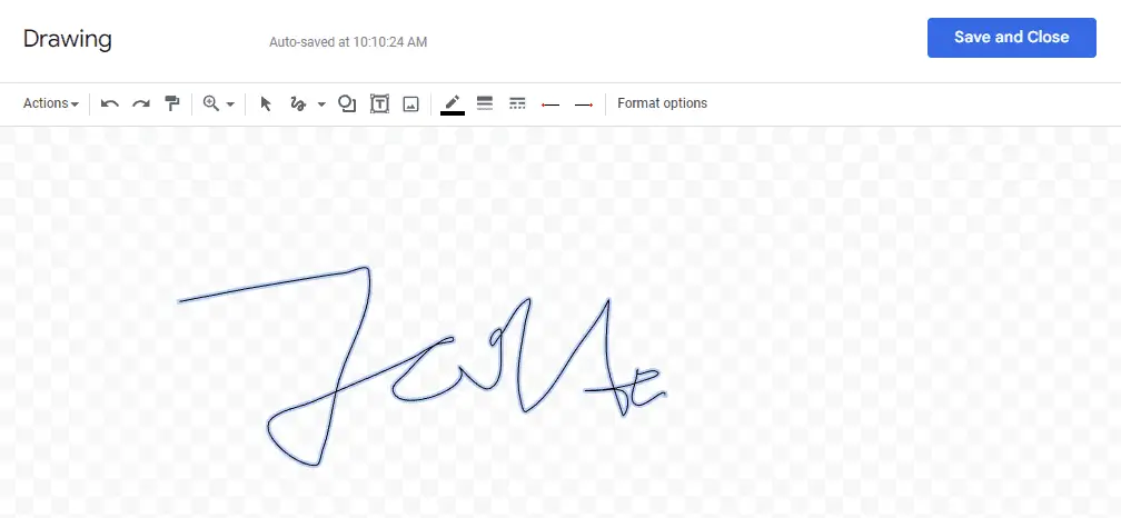 w3 How to Insert Electronic Signature in Google Docs