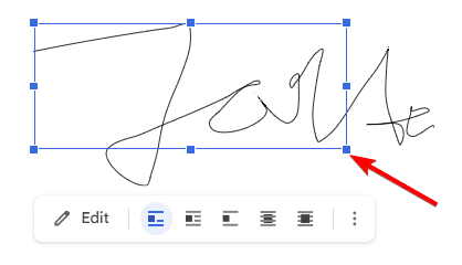 w4 How to Insert Electronic Signature in Google Docs