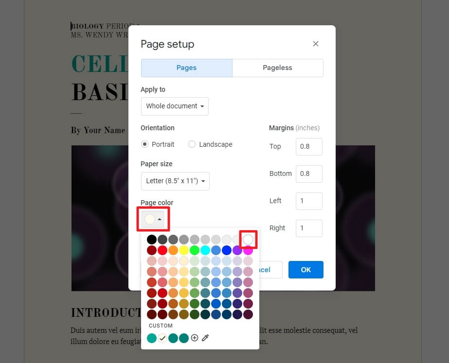 Image 088 How to Remove Background Color in Google Docs