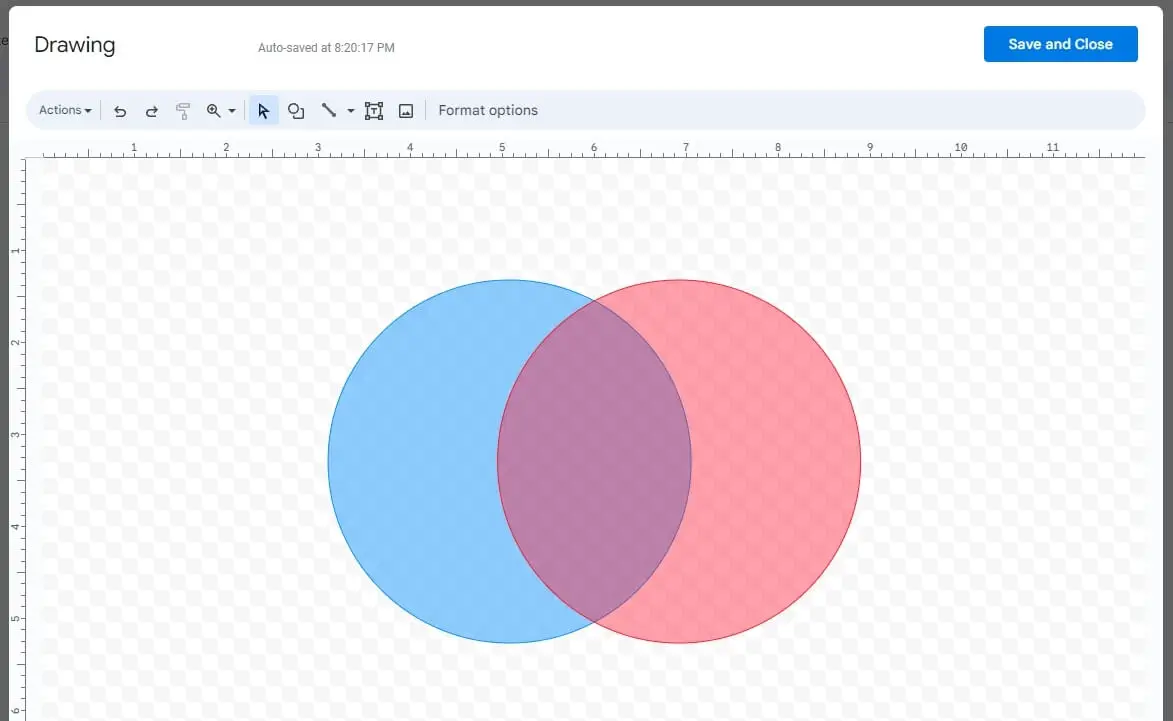 Image 125 How to Make a Simple Venn Diagram in Google Docs