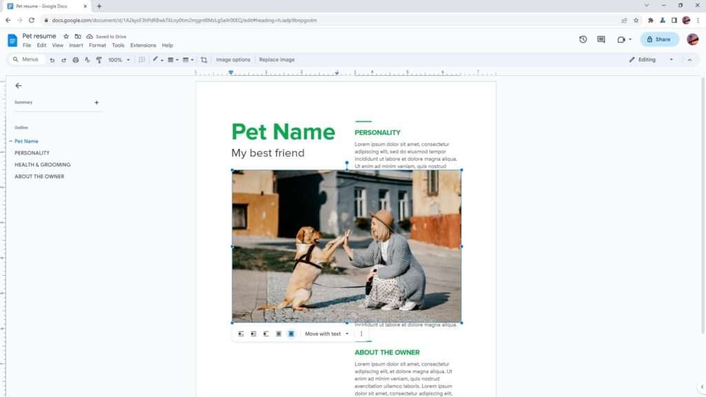 How to Crop an Image in Google Docs [2026] - Vegadocs