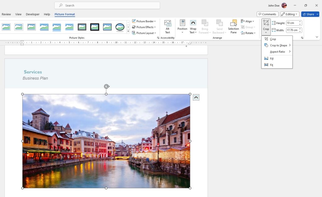 How to Crop Image in Microsoft Word How to Crop Image in Microsoft Word