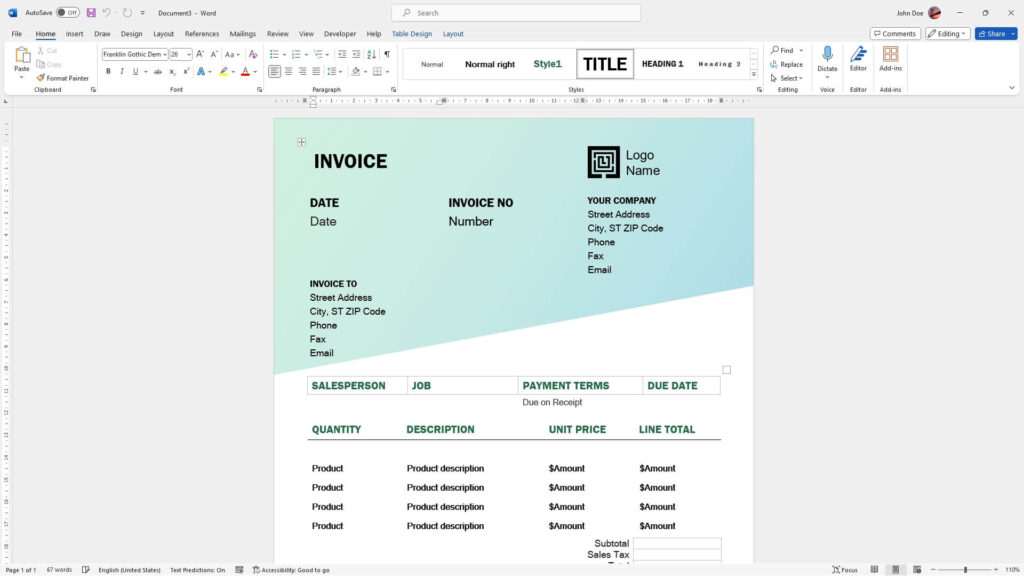 How to Make Template in Microsoft Word