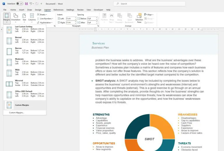 How to Put One-Inch Margins on Microsoft Word - Vegadocs