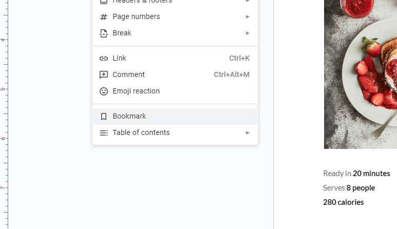 Image 044 How to Add a Bookmark in Google Docs