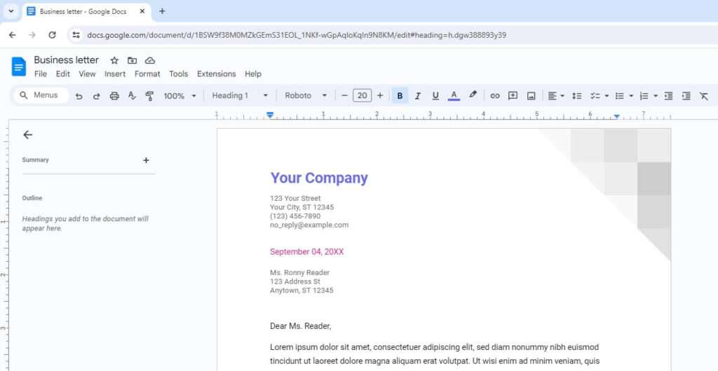 How To Create A Letterhead In Google Docs Vegadocs