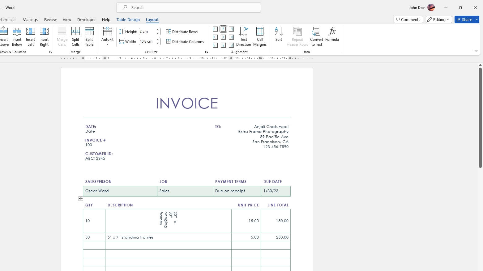 How to Create Vertical Text in a Microsoft Word Table - Vegadocs